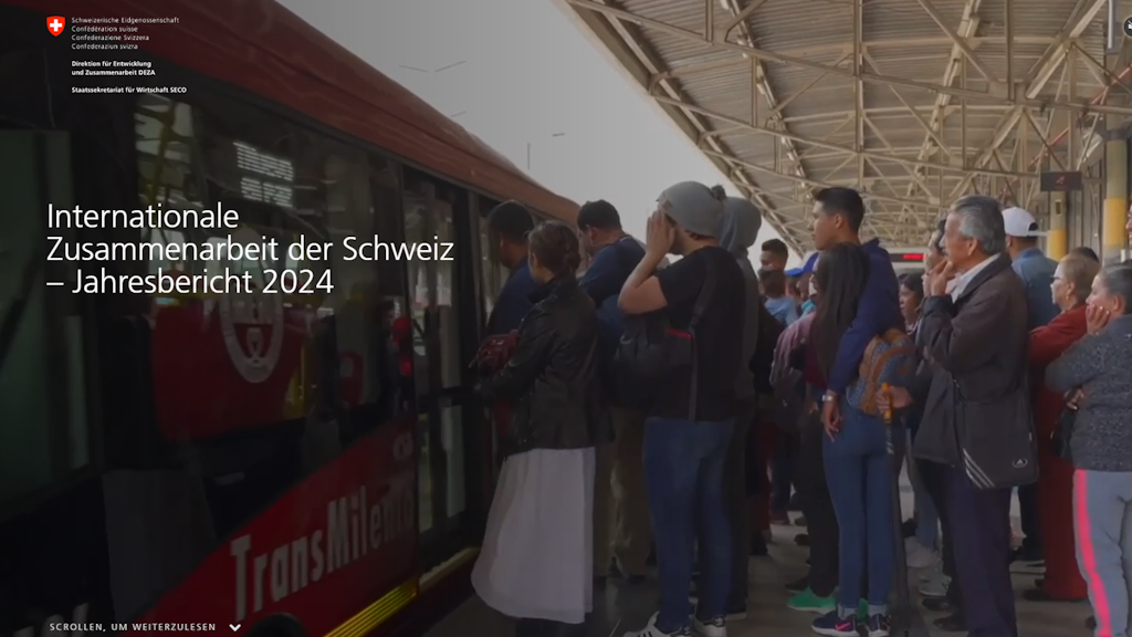 Jahresbericht 2024 zur internationalen Zusammenarbeit (IZA) der Schweiz