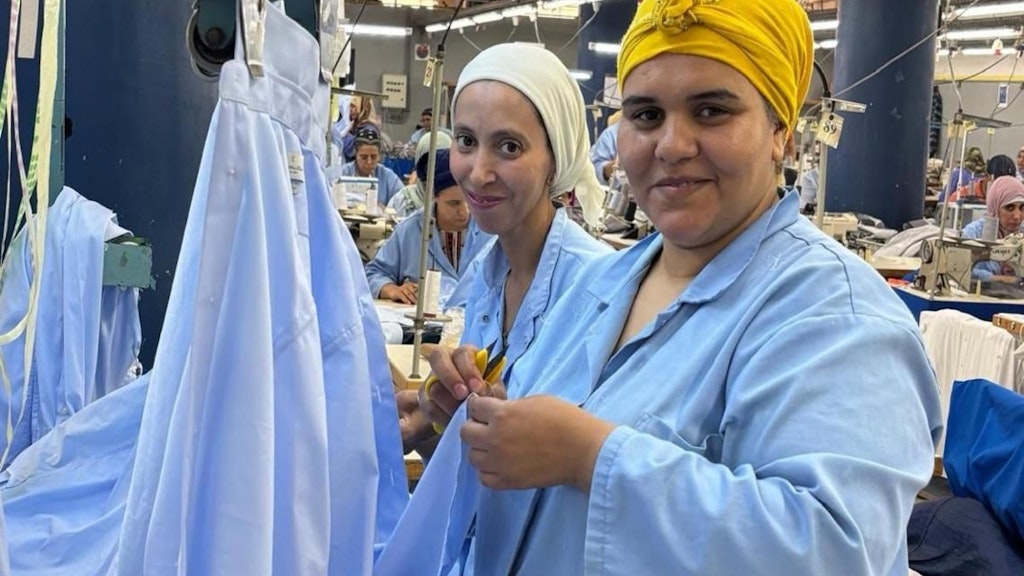 Textile workers in Morocco