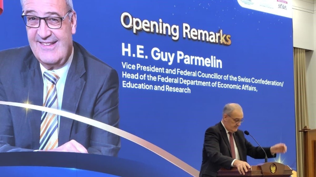 During his economic mission to Indonesia Federal Councillor Guy Parmelin launched the new 2025–2028 SECO Cooperation Programme with Indonesia.